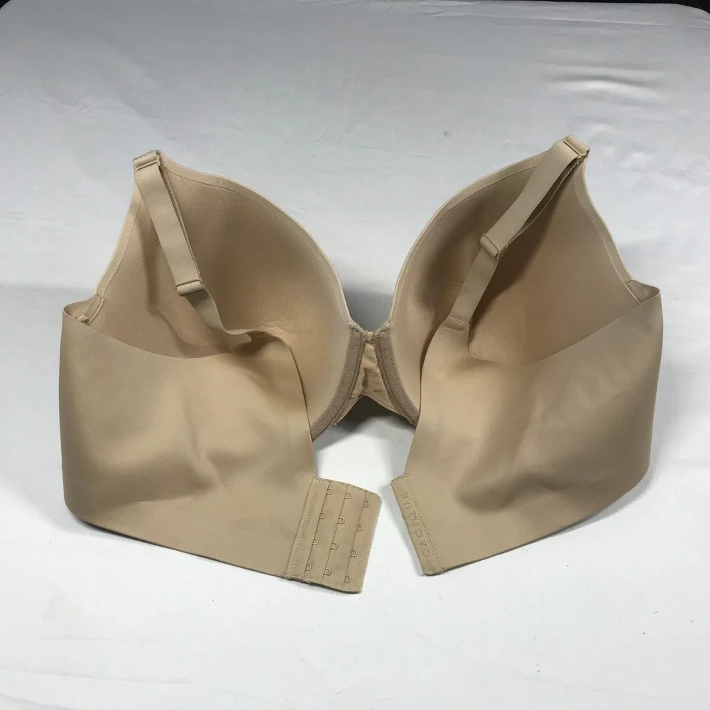 Cacique Smooth Lightly Lined Balconette Bra Tan Nude Underwire 42DDD